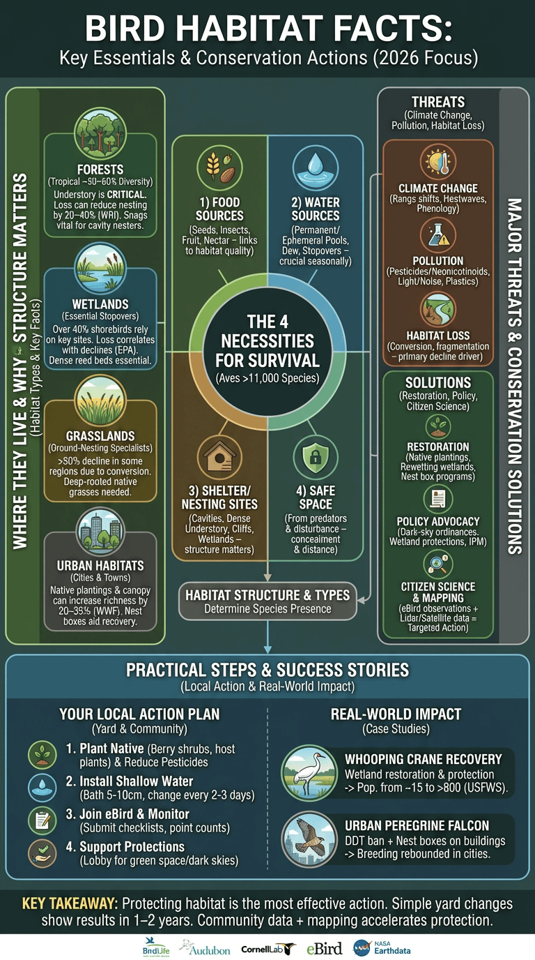 bird habitat facts