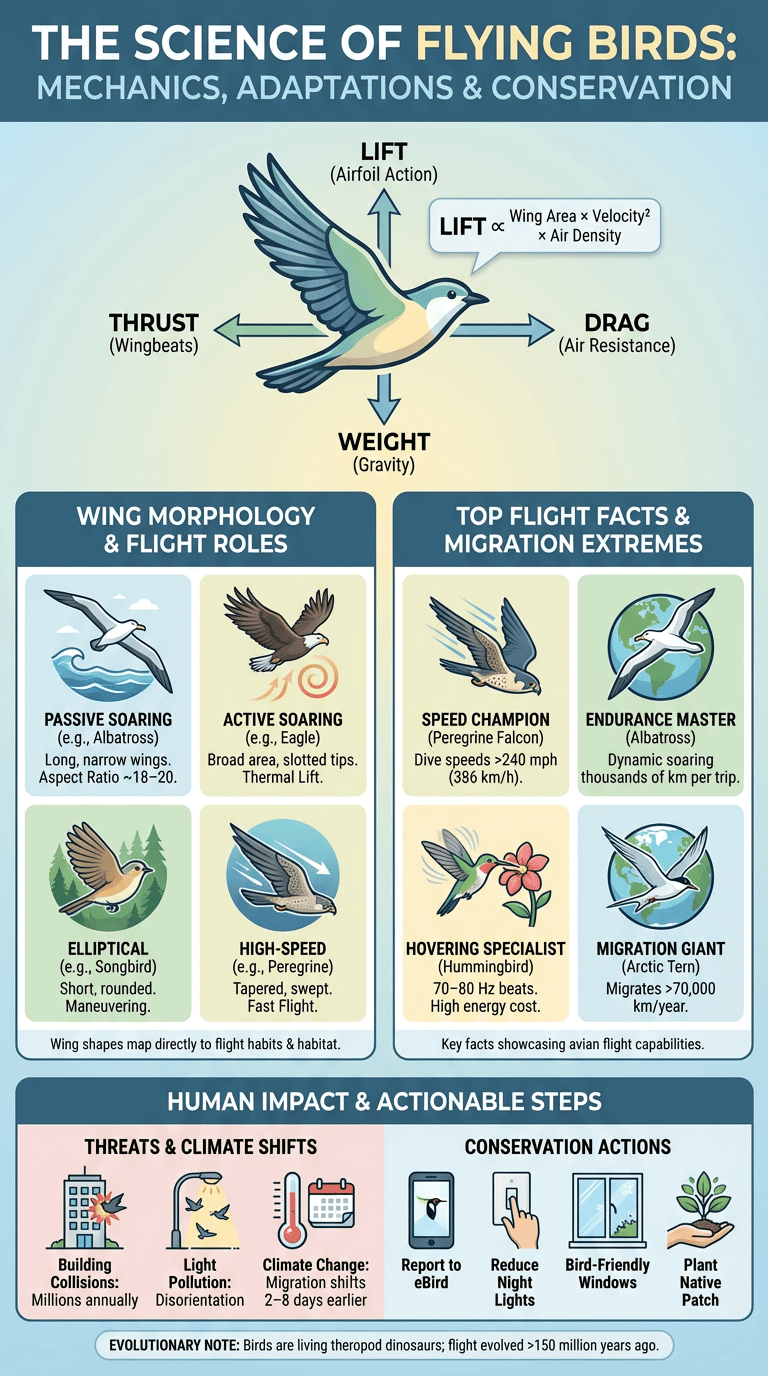 flying bird facts