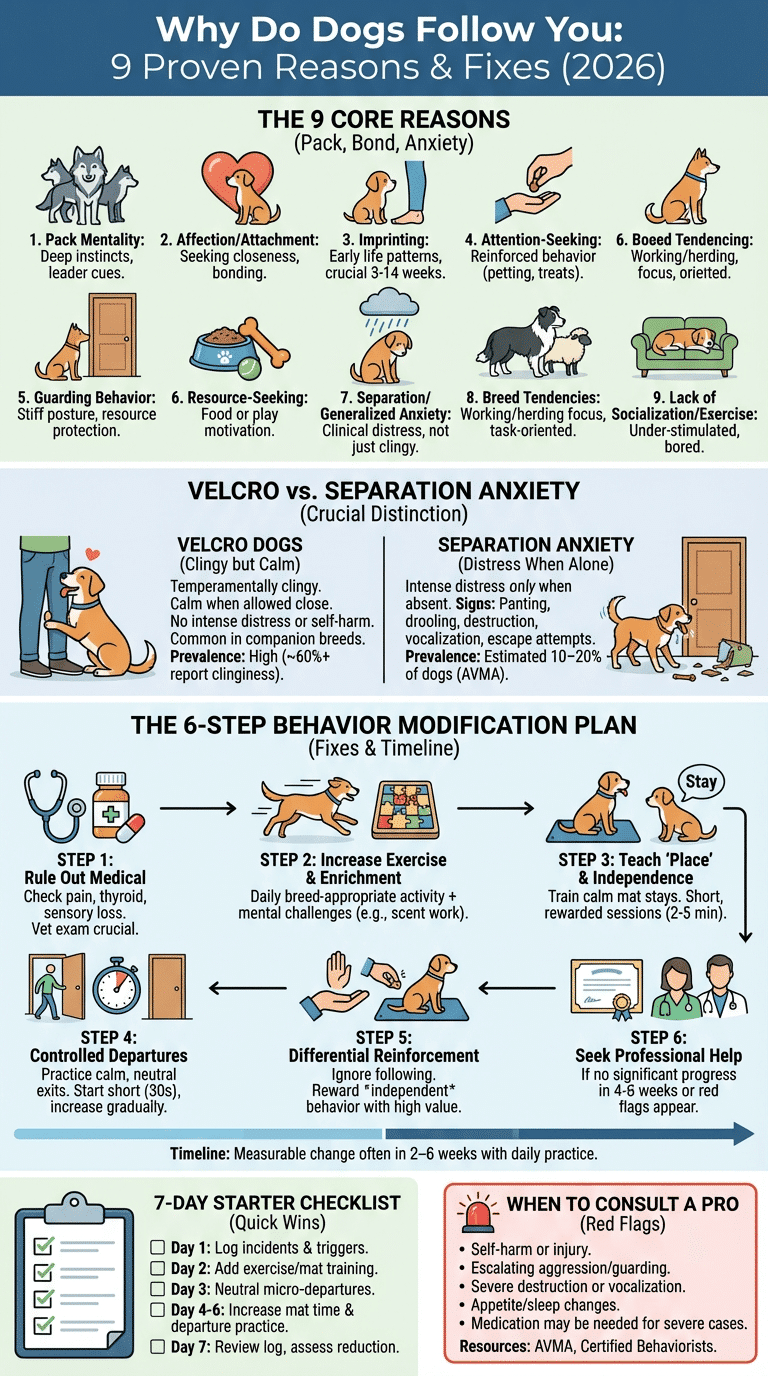 Why do dogs follow you