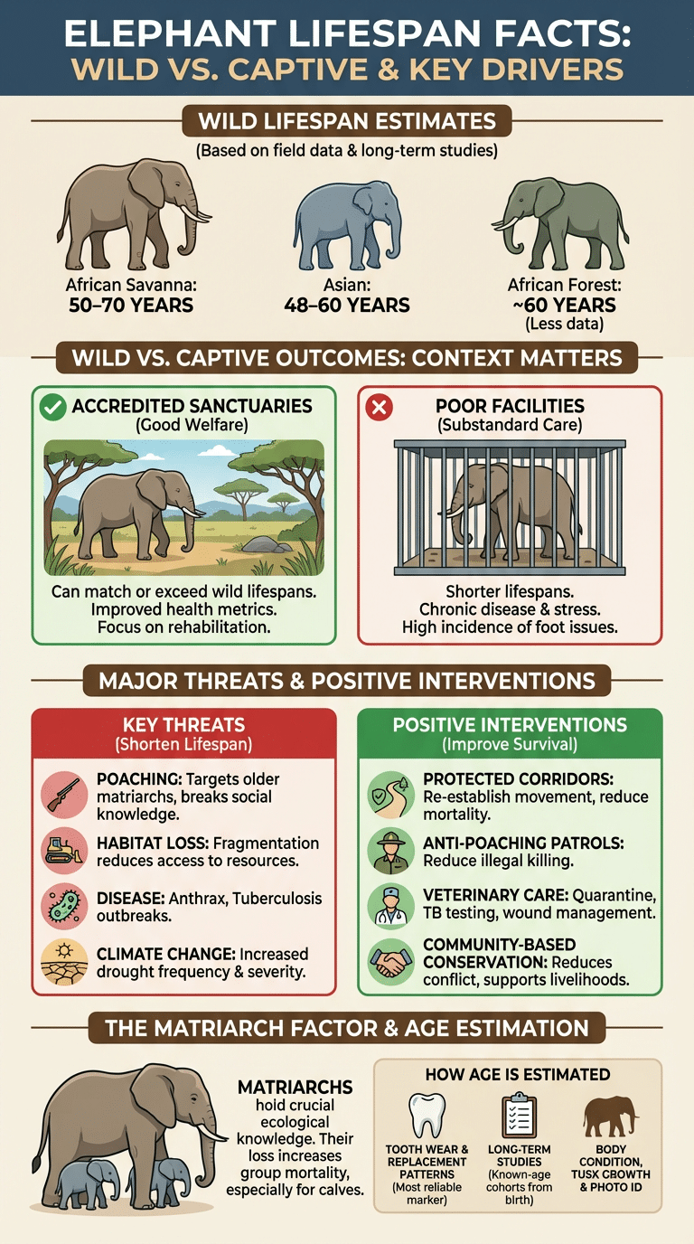 Elephant Lifespan Facts