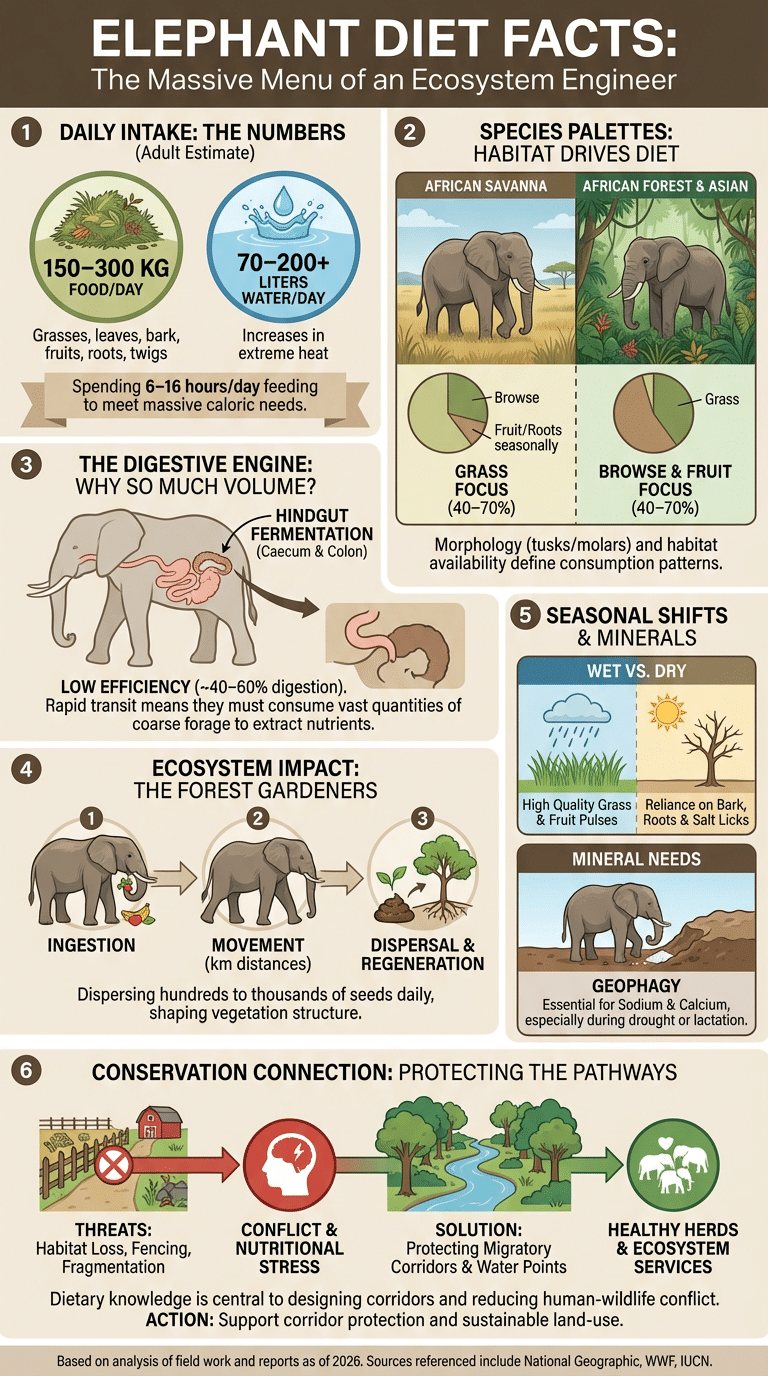 Elephant Diet Facts