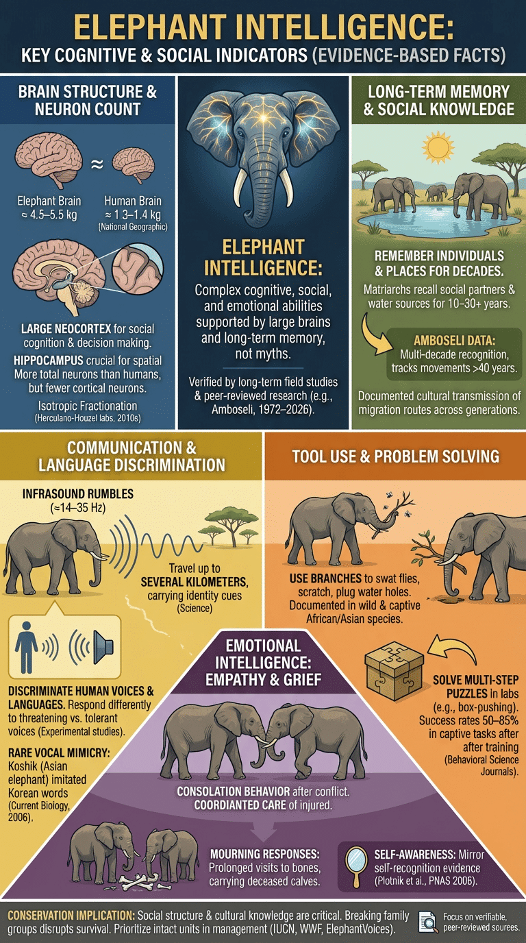Elephant Intelligence Facts