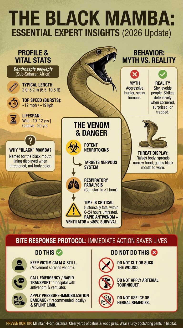 Black Mamba Snake Facts