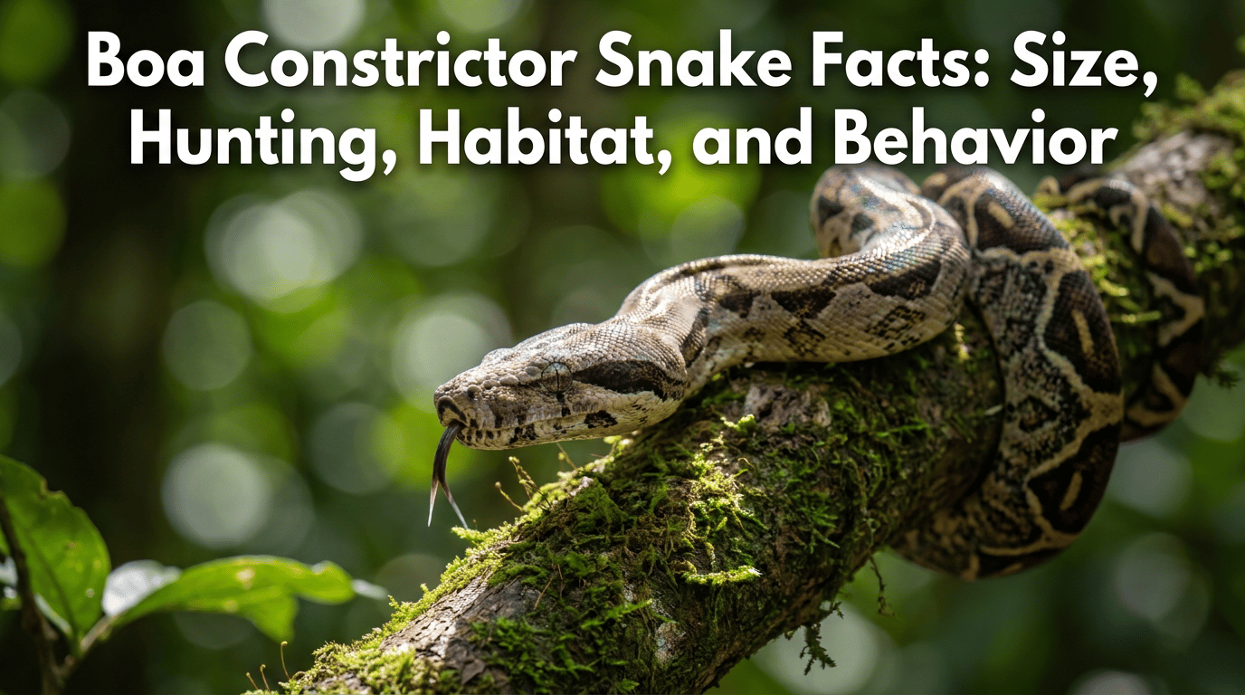 Boa Constrictor Snake Facts: Size, Hunting, Habitat, and Behavior featured image