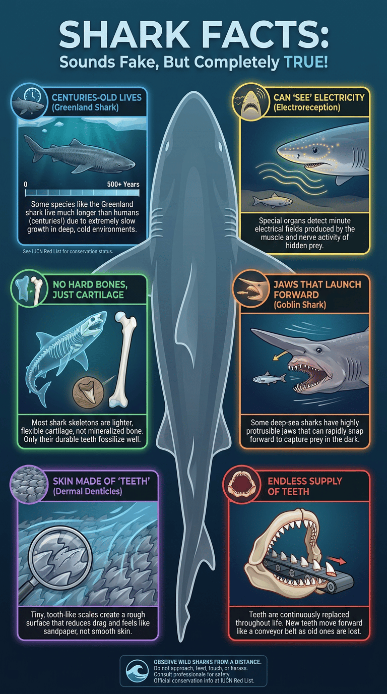Shark Facts That Sound Fake But Are Completely True infographic