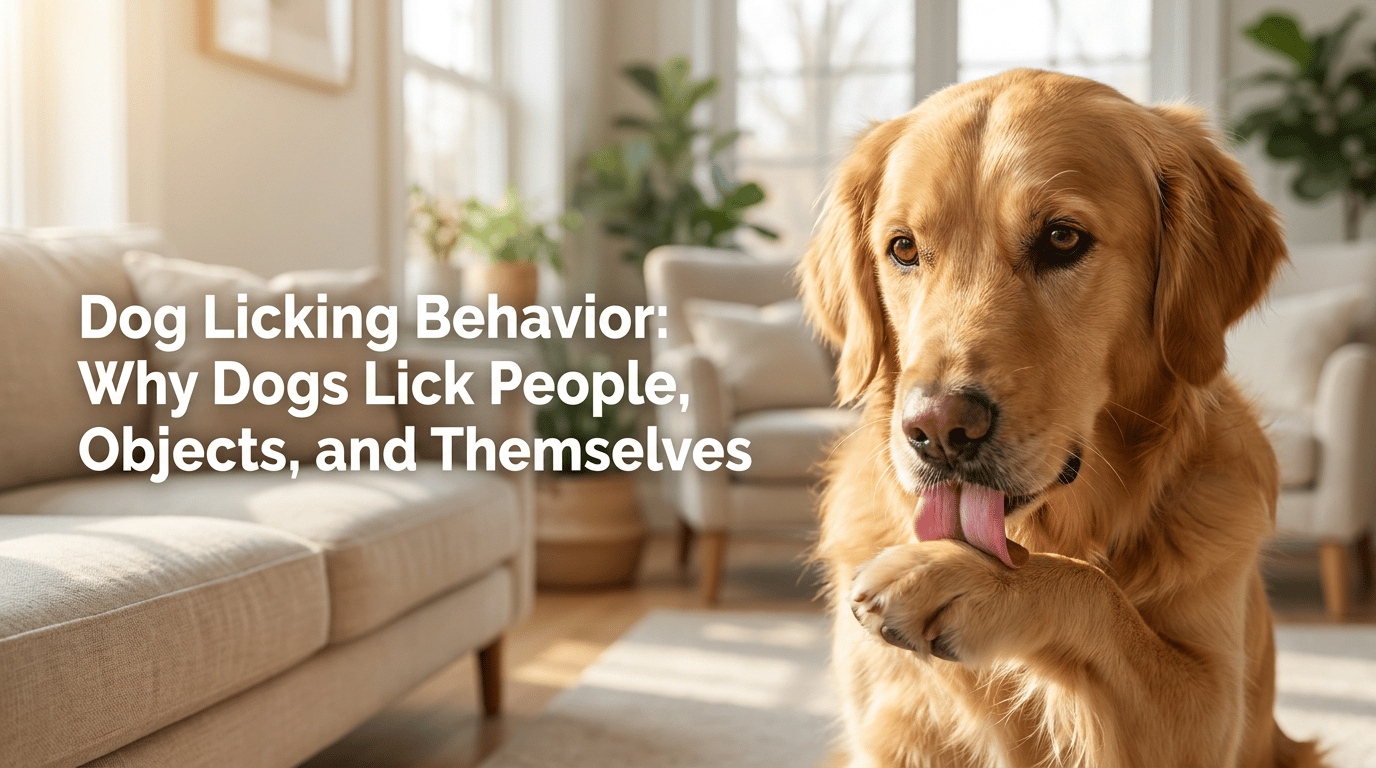 Dog Licking Behavior: Why Dogs Lick People, Objects, and Themselves featured image