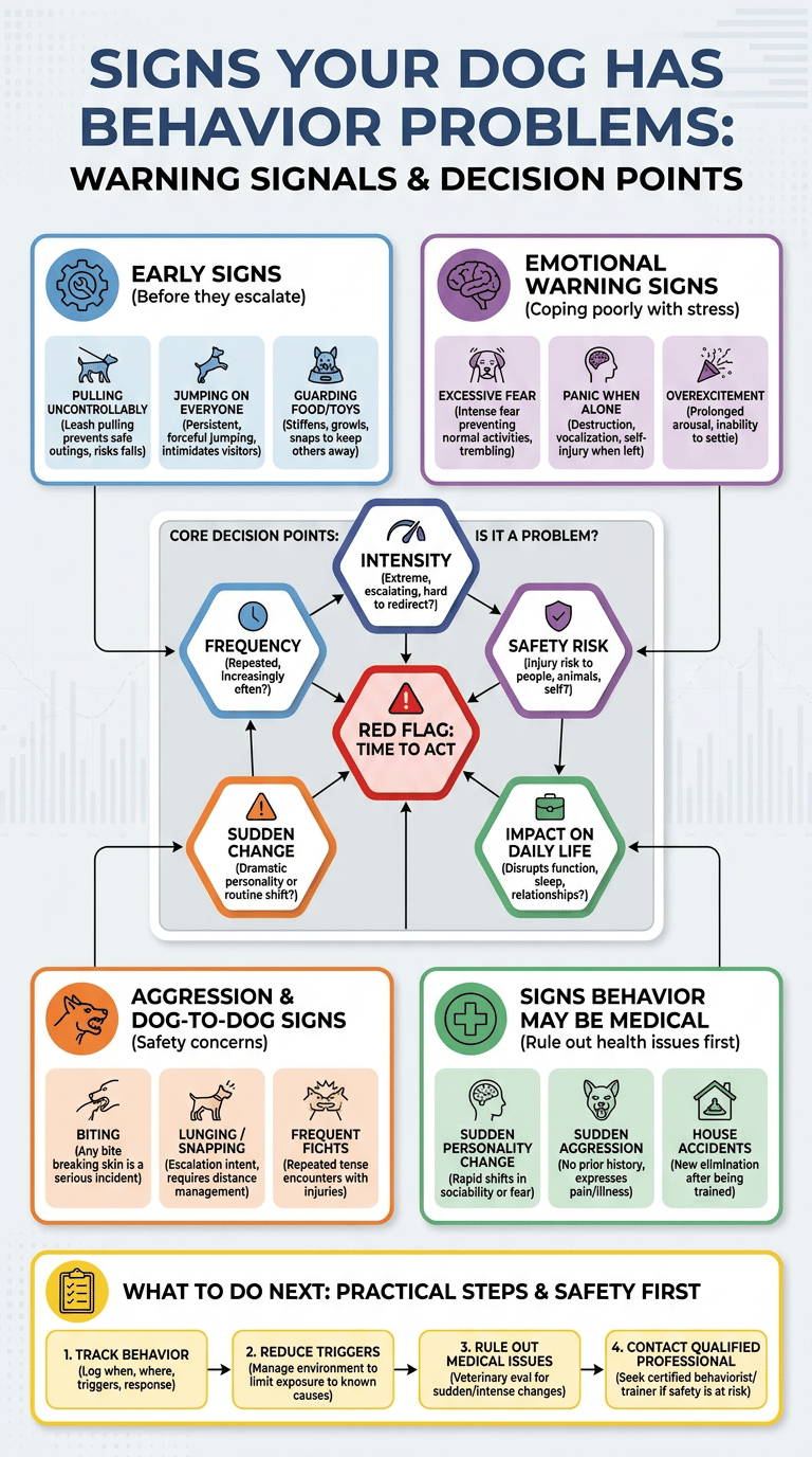 Signs Your Dog Has Behavior Problems: Warning Signals Owners Should Notice infographic
