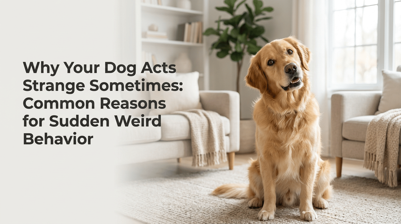 Why Your Dog Acts Strange Sometimes: Common Reasons for Sudden Weird Behavior featured image