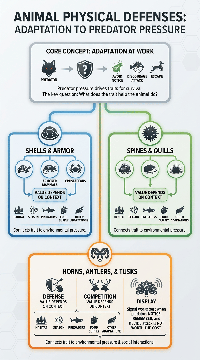 Animal Defense Mechanisms infographic