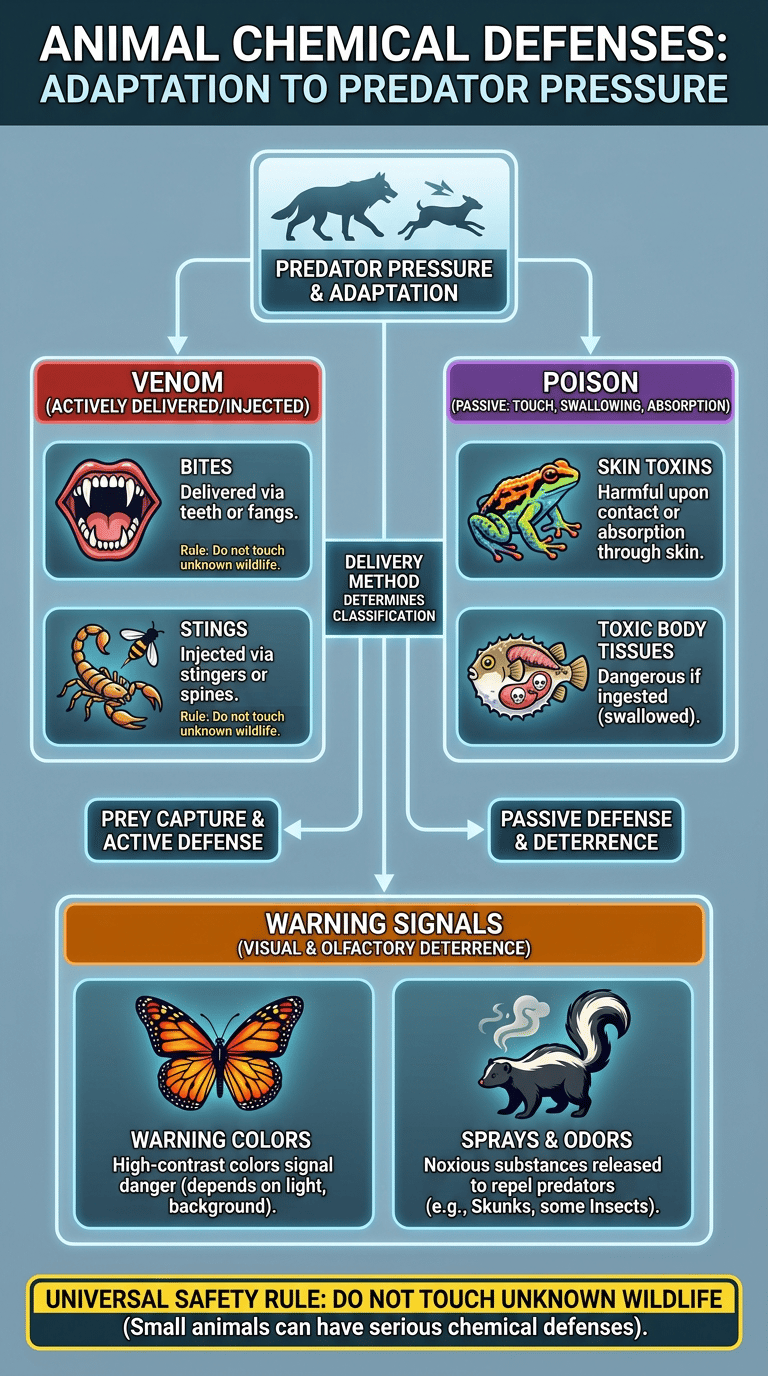 Animal Defense Mechanisms infographic