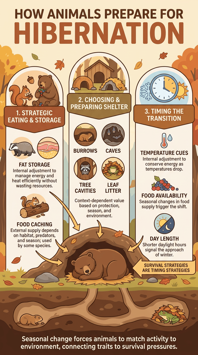 Animals That Hibernate infographic