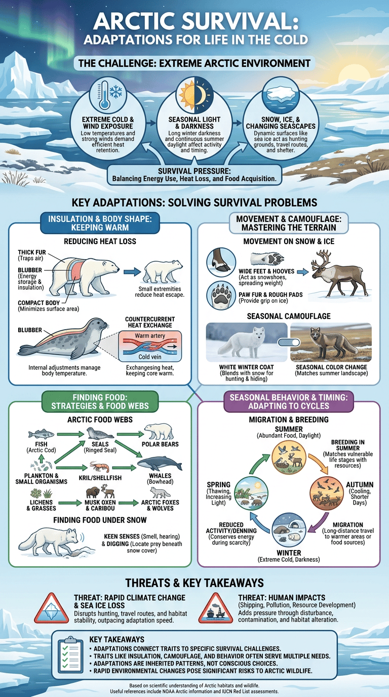 Animals That Live in the Arctic infographic