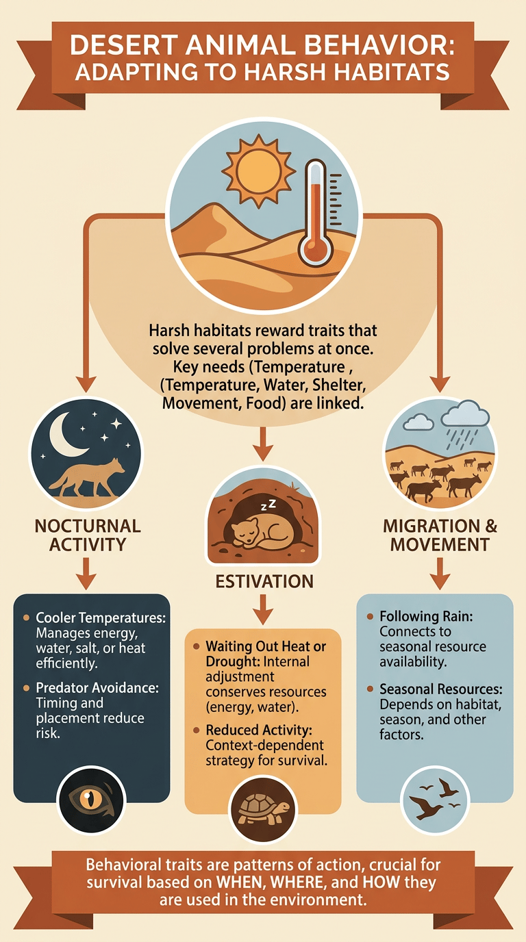 Animals That Live in the Desert infographic