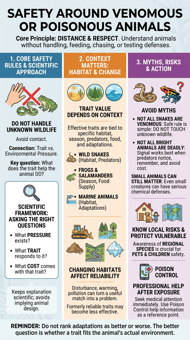 Animals With Venom vs Poison infographic