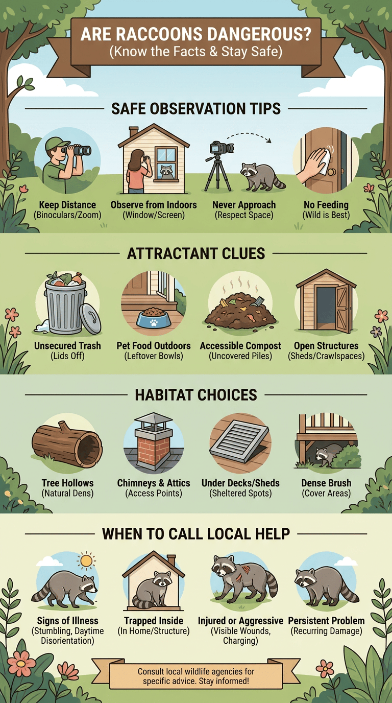 Are Raccoons Dangerous? infographic