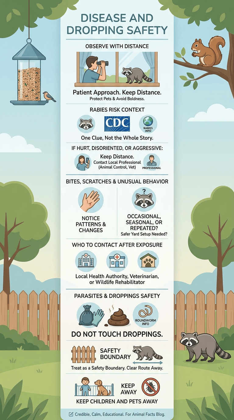 Are Raccoons Dangerous? infographic