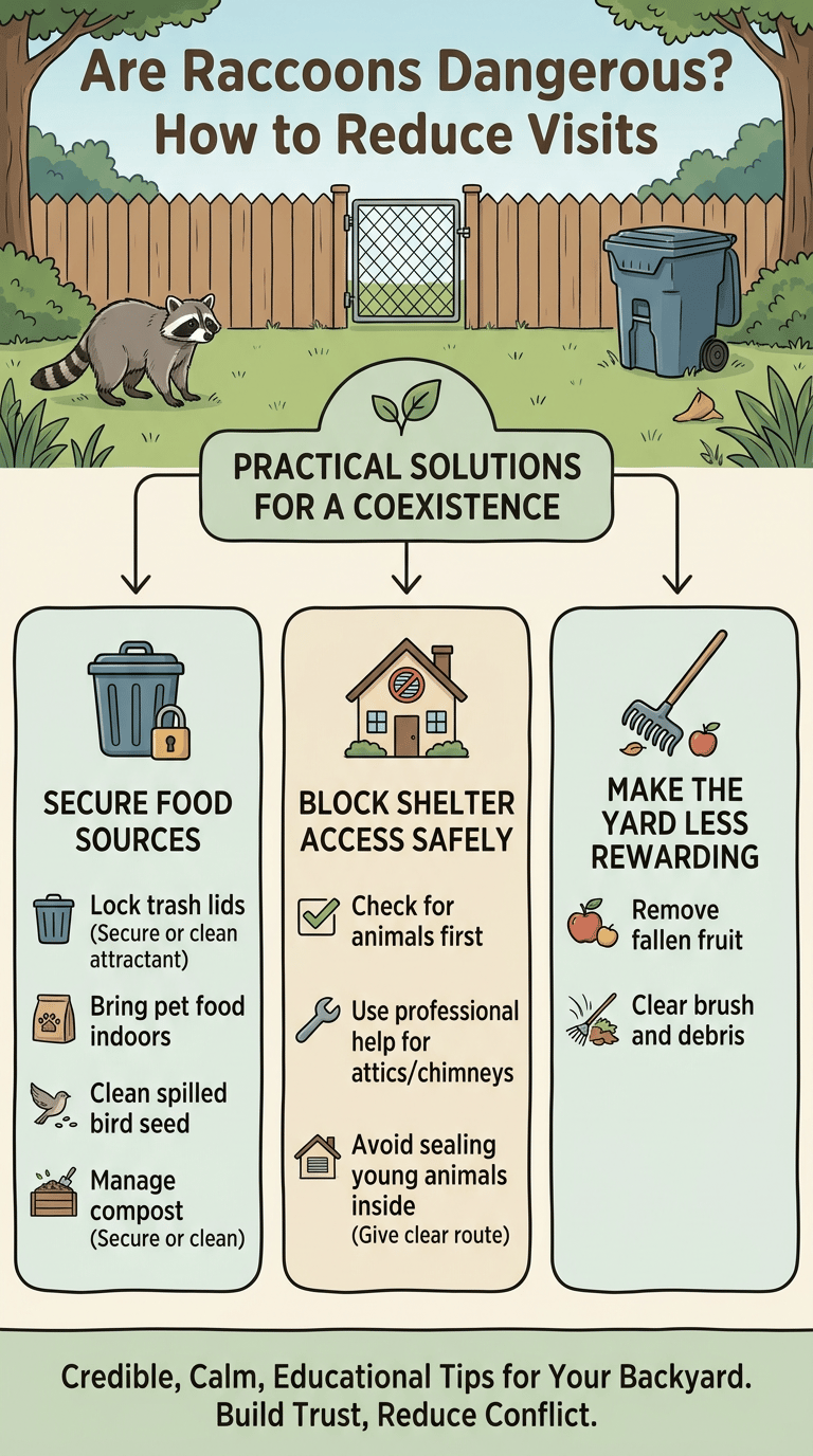Are Raccoons Dangerous? infographic