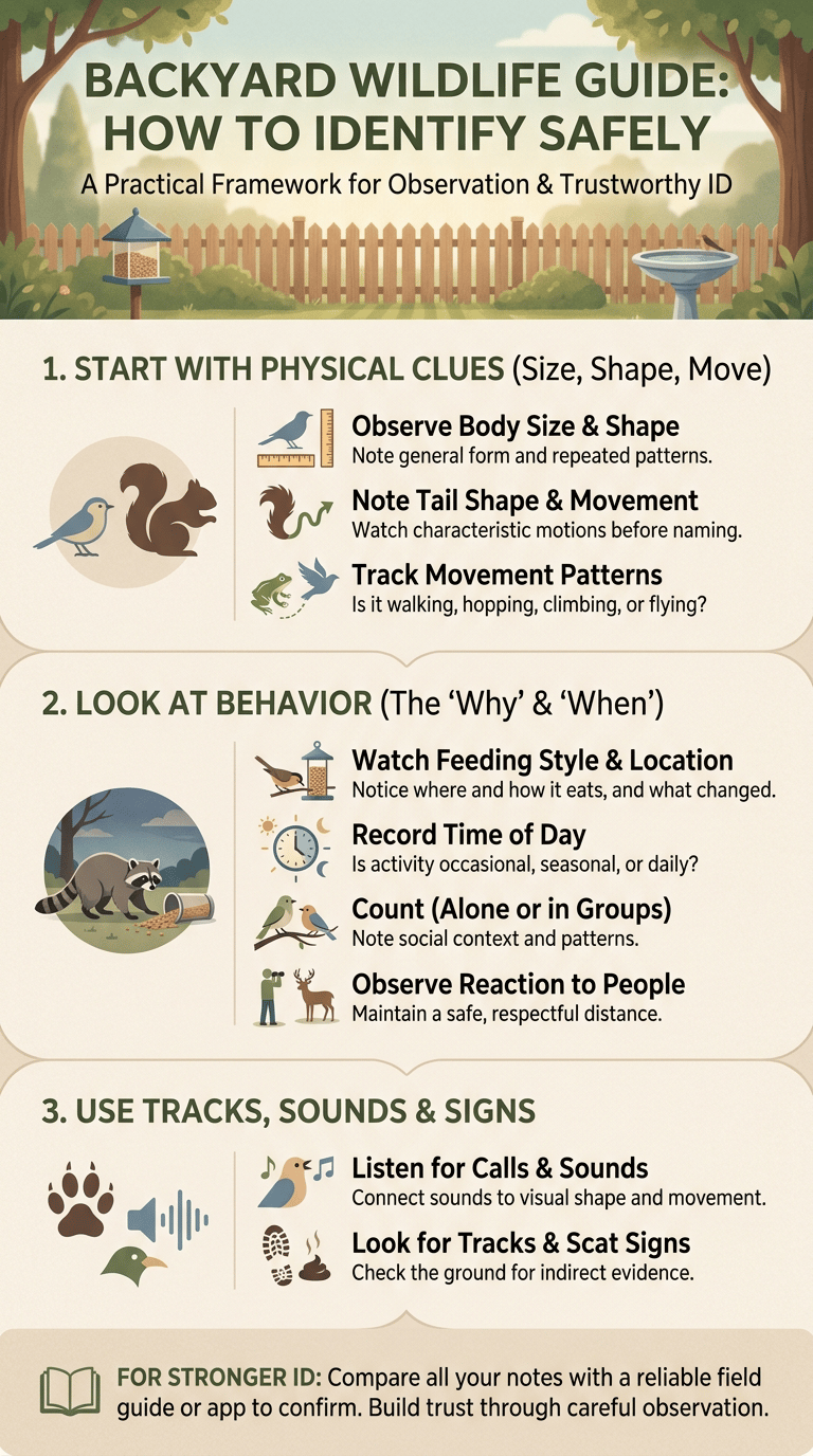 Backyard Wildlife Guide: Animals You May See Around Your Home infographic