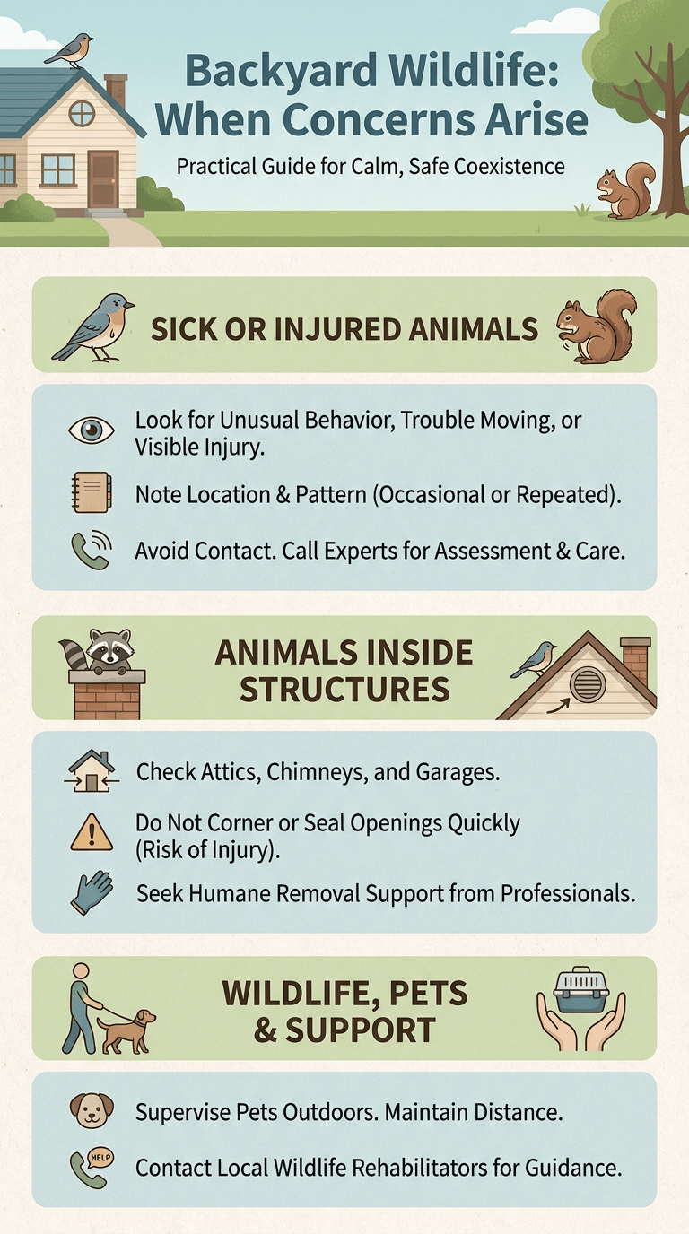 Backyard Wildlife Guide: Animals You May See Around Your Home infographic