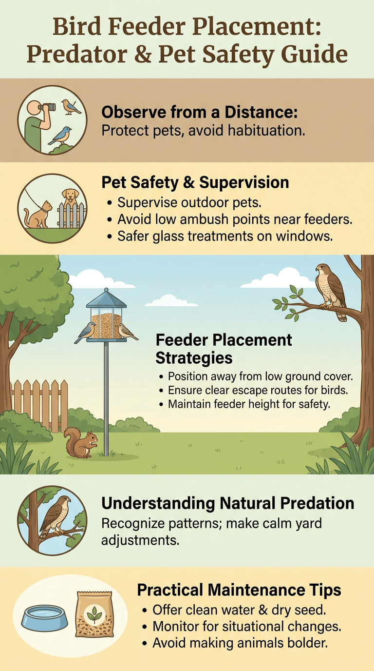 Bird Feeder Placement Guide infographic