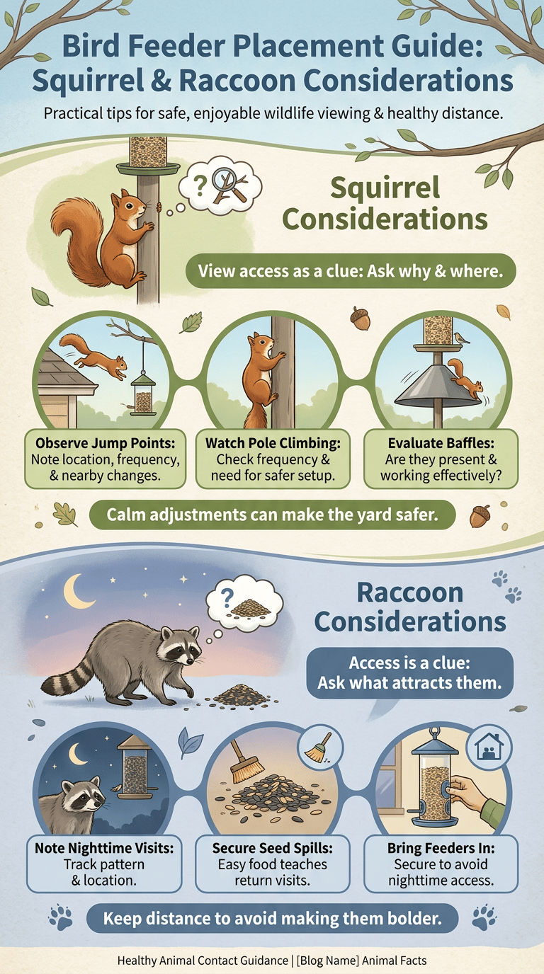 Bird Feeder Placement Guide infographic