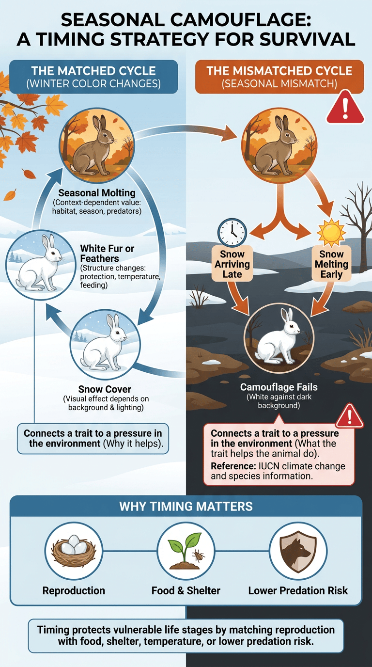 Camouflage in Animals infographic