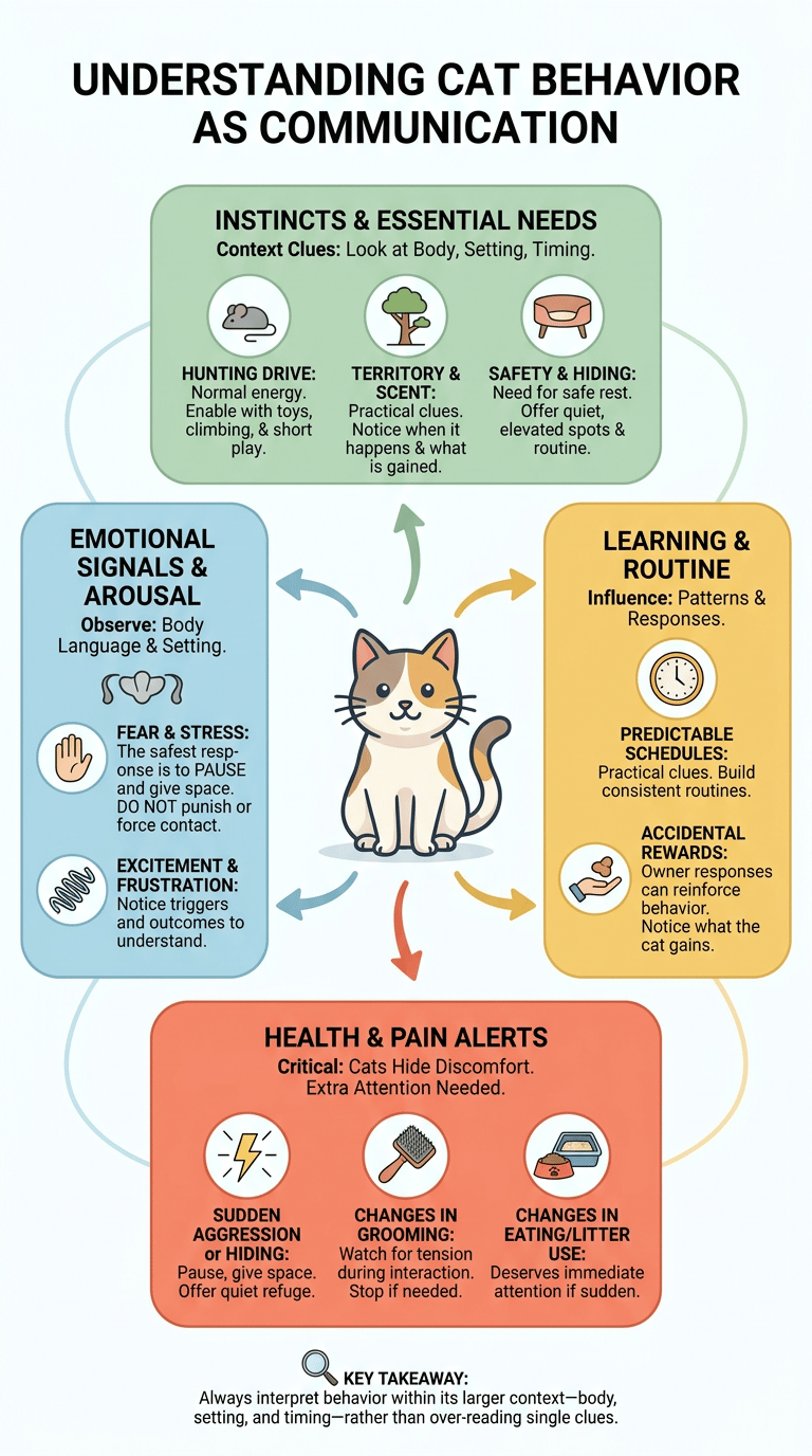 Cat Behavior: What Your Cat's Actions Really Mean Why Cats Behave the Way They Do infographic