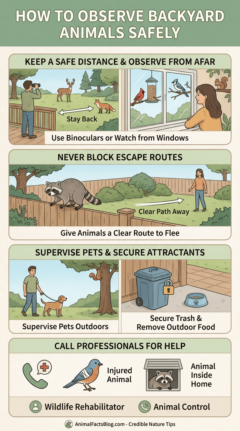 Common Backyard Animals in the US infographic