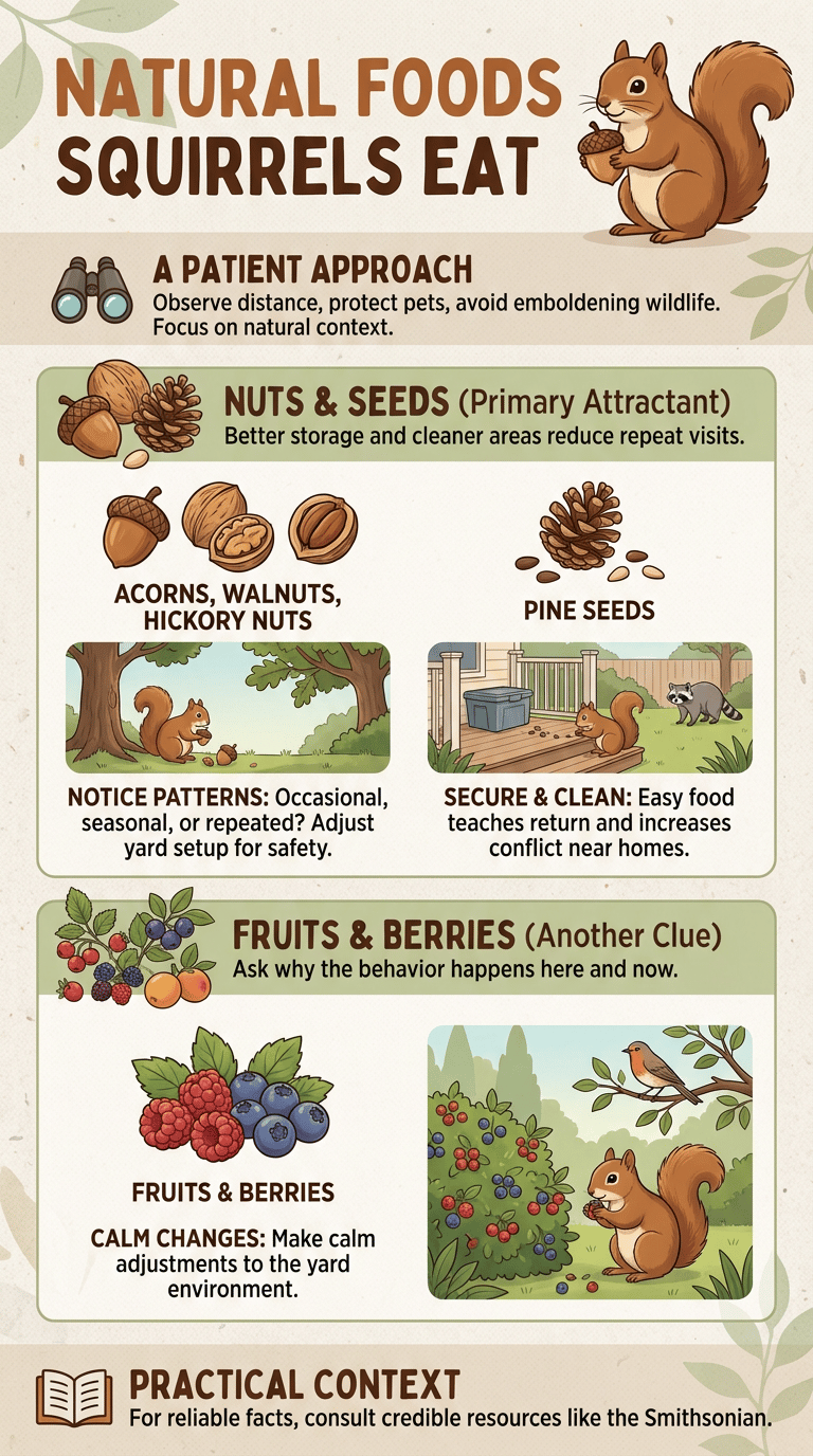 What Do Squirrels Eat? infographic