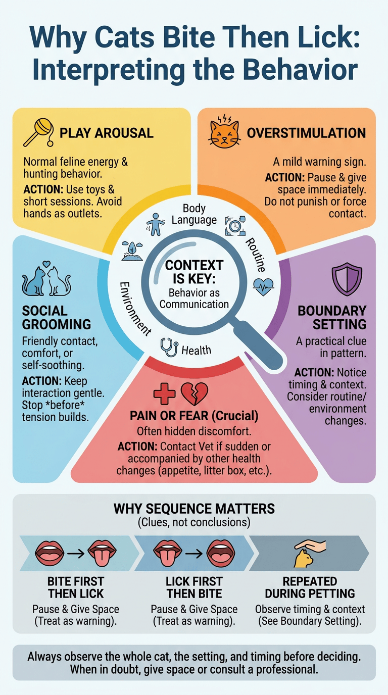 Why Do Cats Bite Then Lick? Quick Answer: Why Cats Bite Then Lick infographic