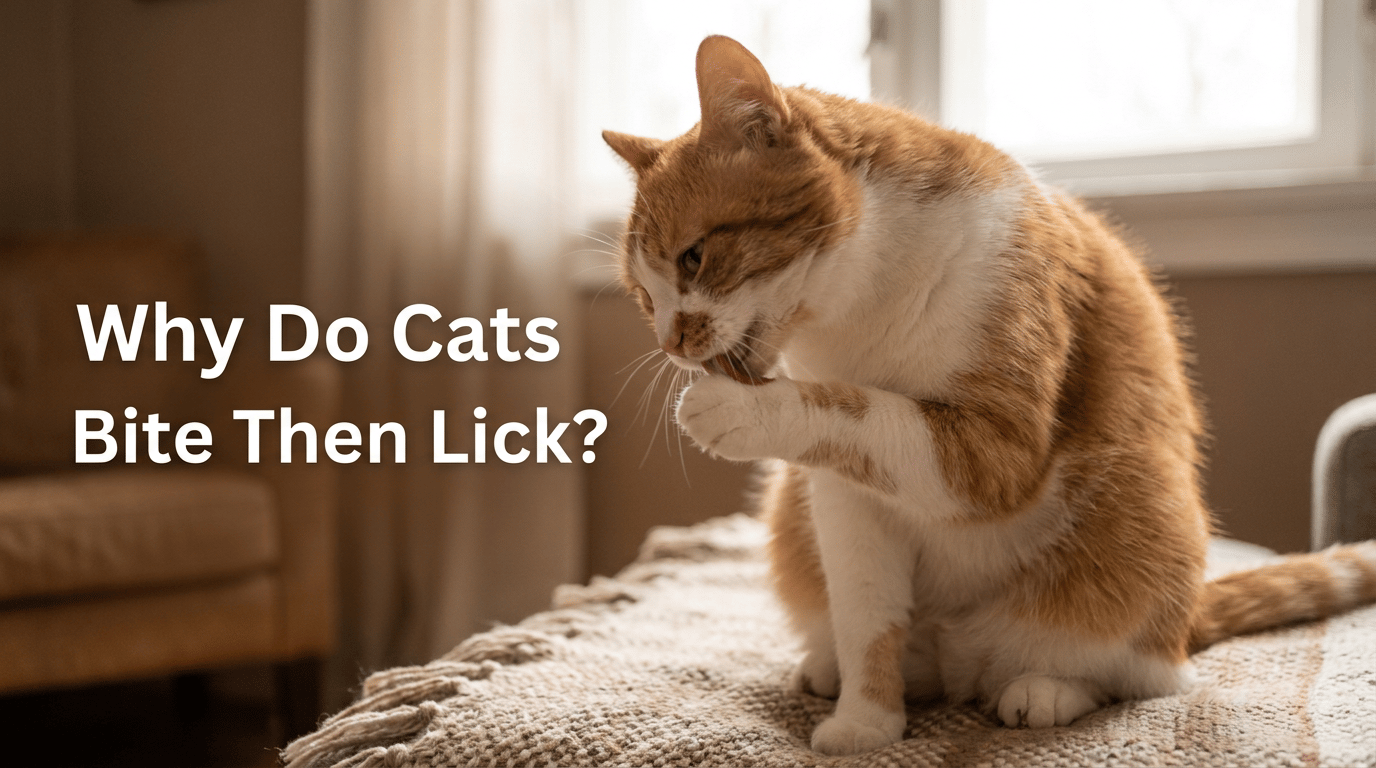 Why Do Cats Bite Then Lick? featured image