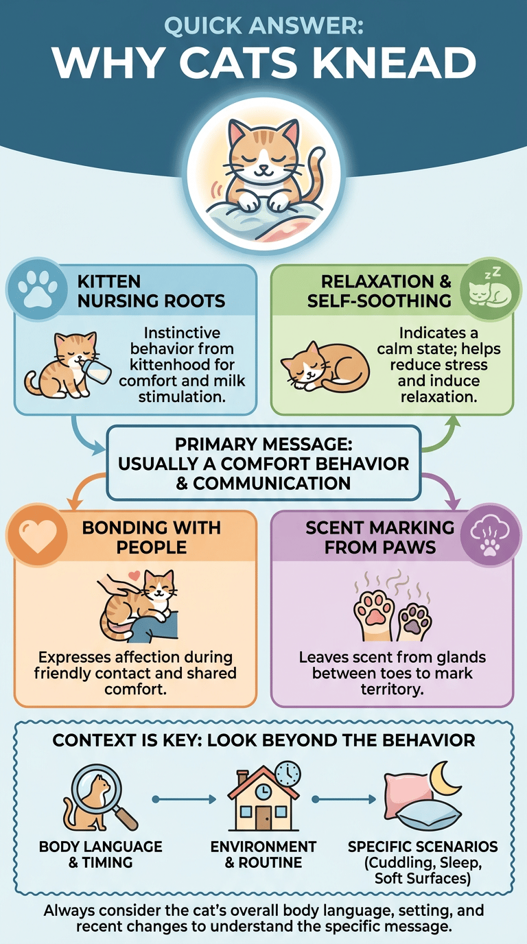 Why Do Cats Knead? Quick Answer: Why Cats Knead infographic