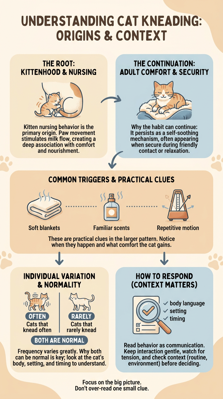 Why Do Cats Knead? Where Kneading Comes From infographic