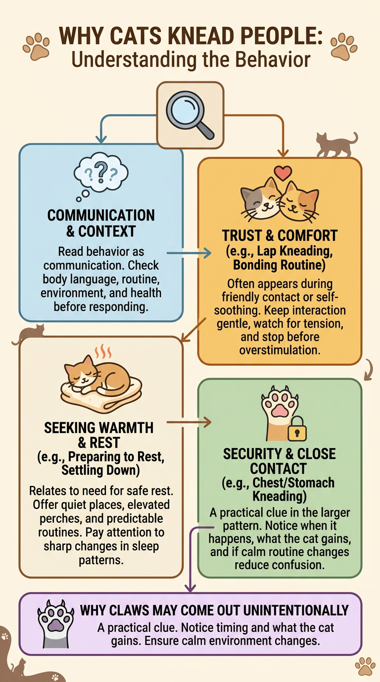 Why Do Cats Knead? Why Cats Knead People infographic