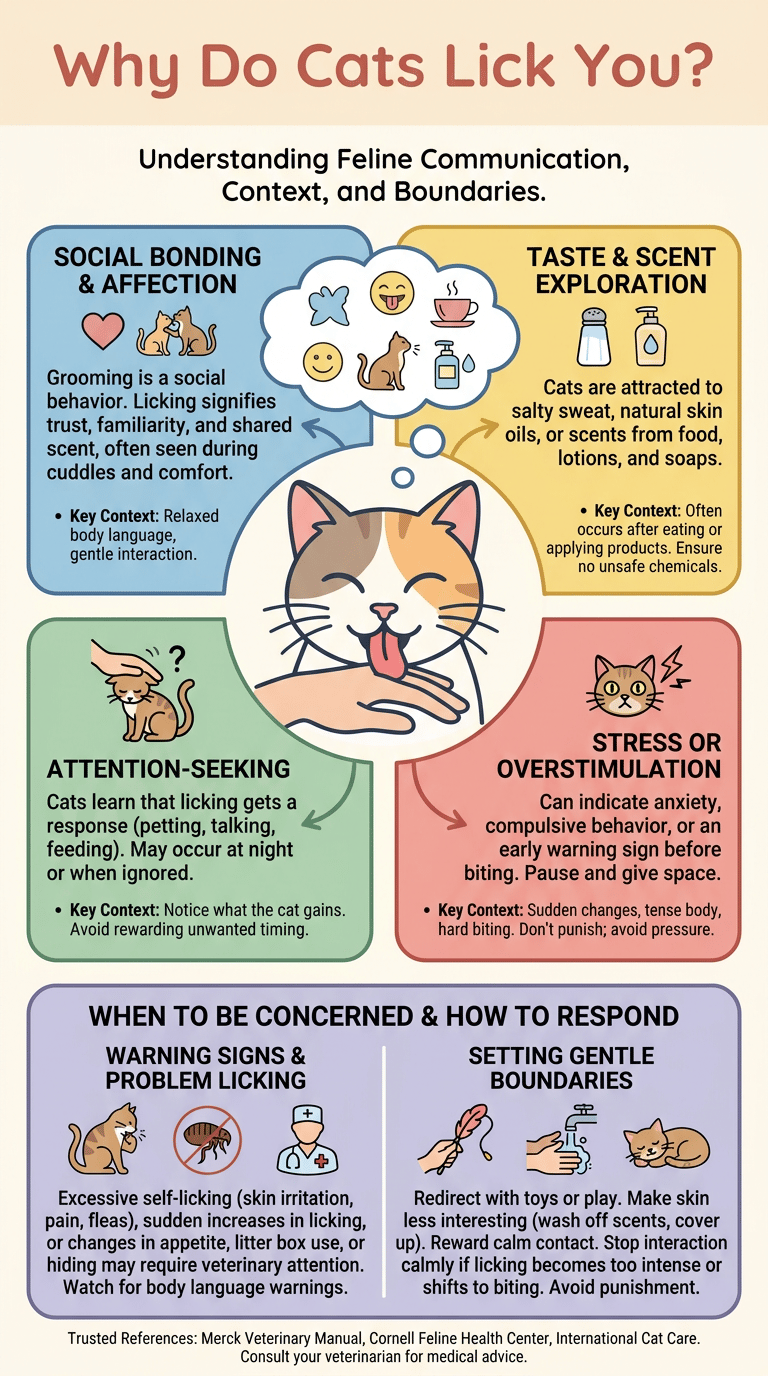 Why Do Cats Lick You? infographic
