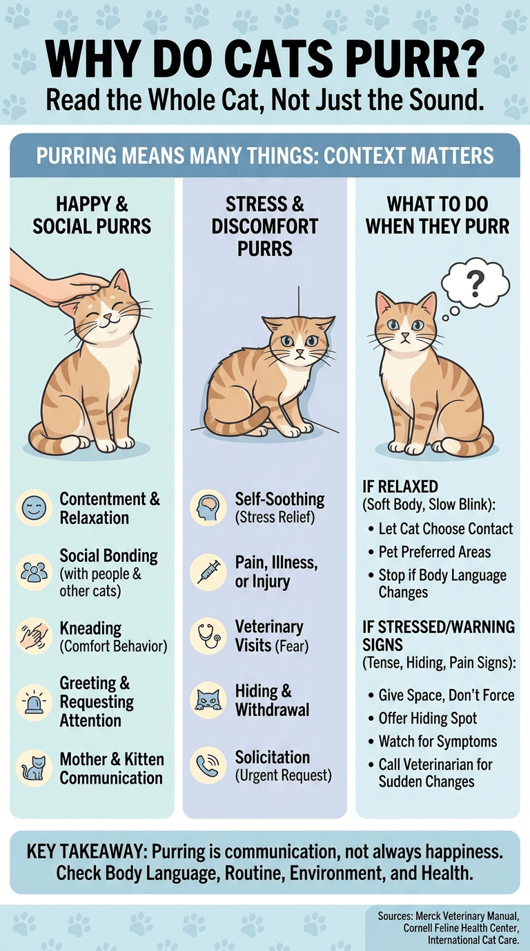 Why Do Cats Purr? infographic