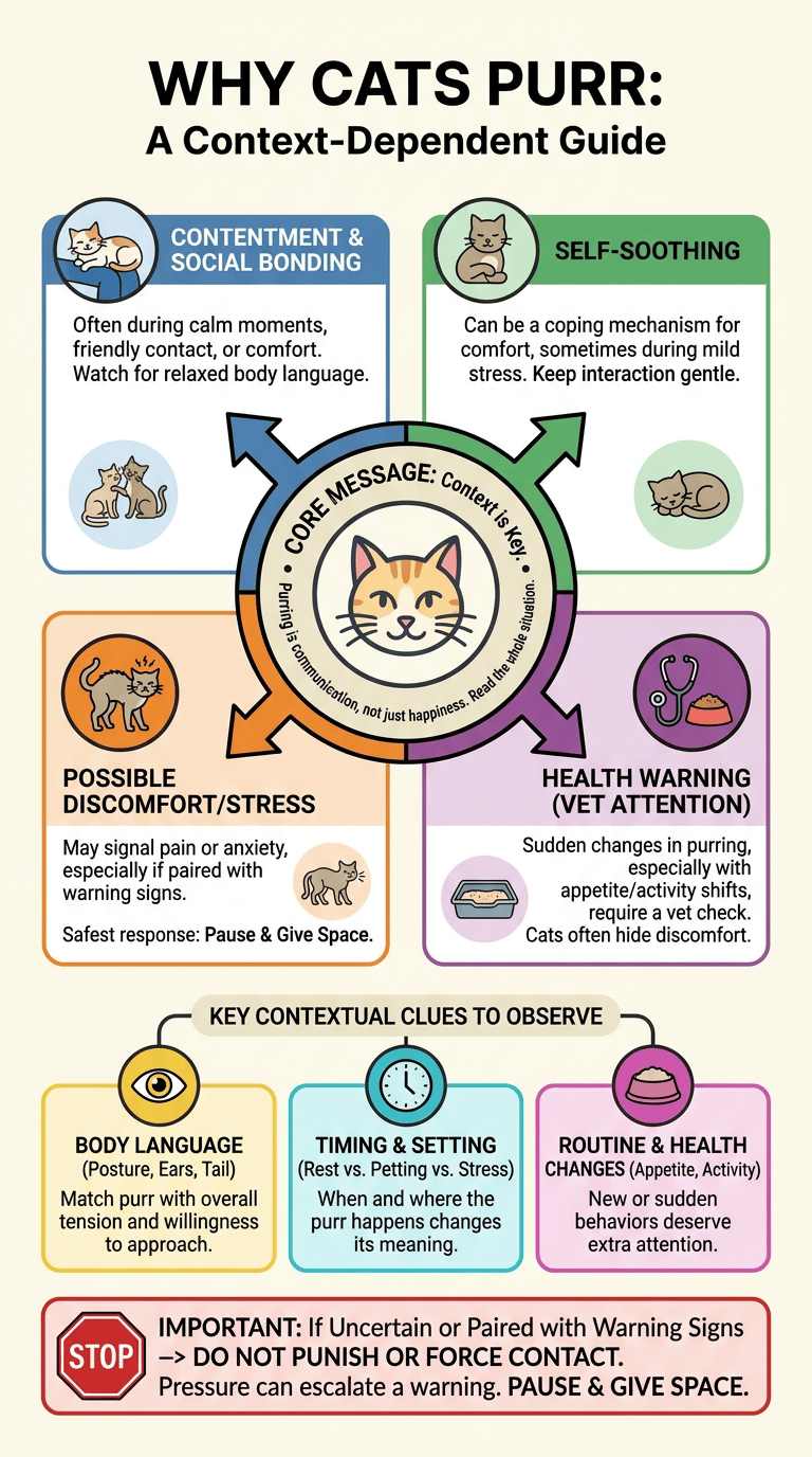 Why Do Cats Purr? Quick Answer: Why Cats Purr infographic