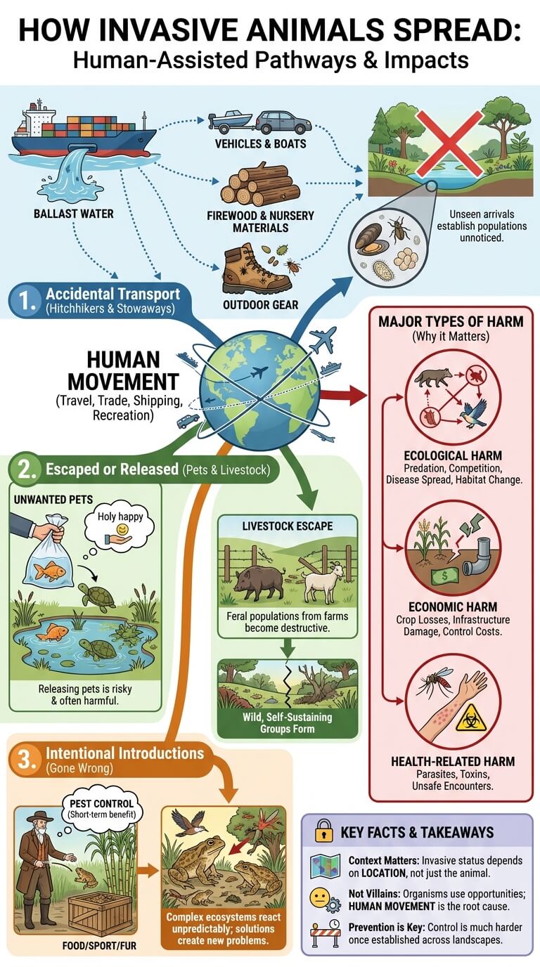 How Invasive Animals Spread