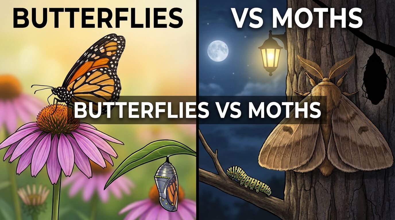 Butterflies vs Moths thumbnail