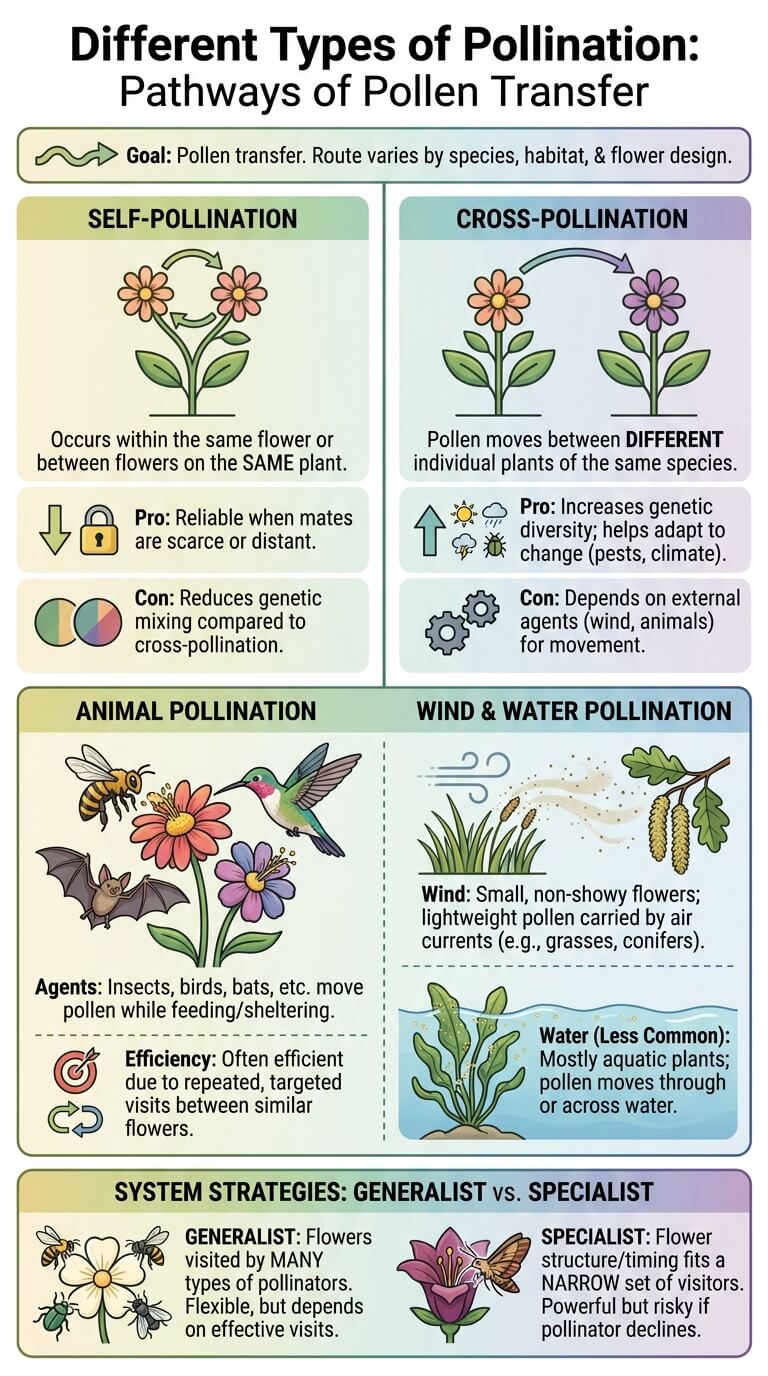 Different Types of Pollination