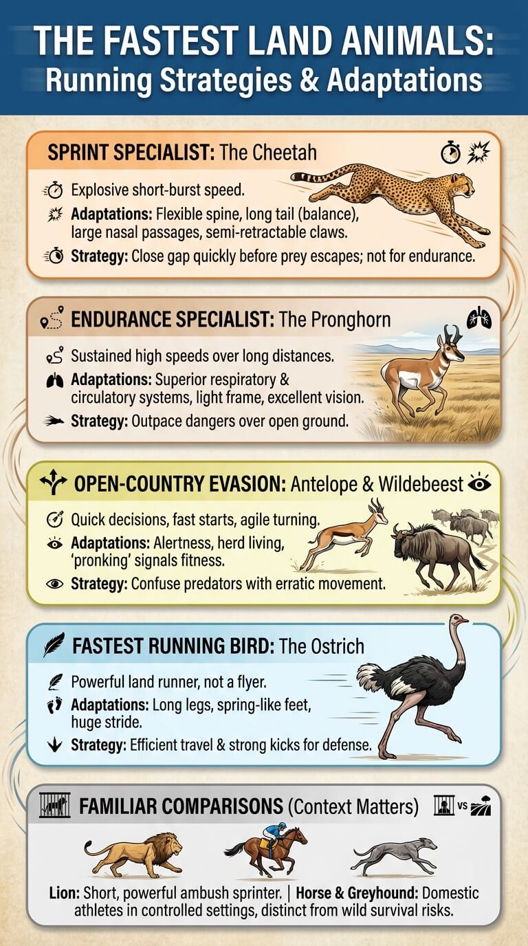 The Fastest Land Animals and What Makes Them Fast