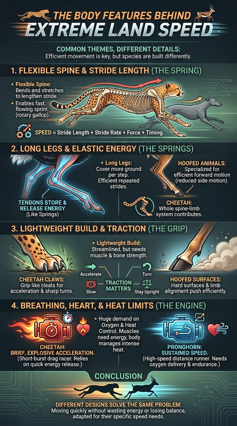 The Body Features Behind Extreme Land Speed