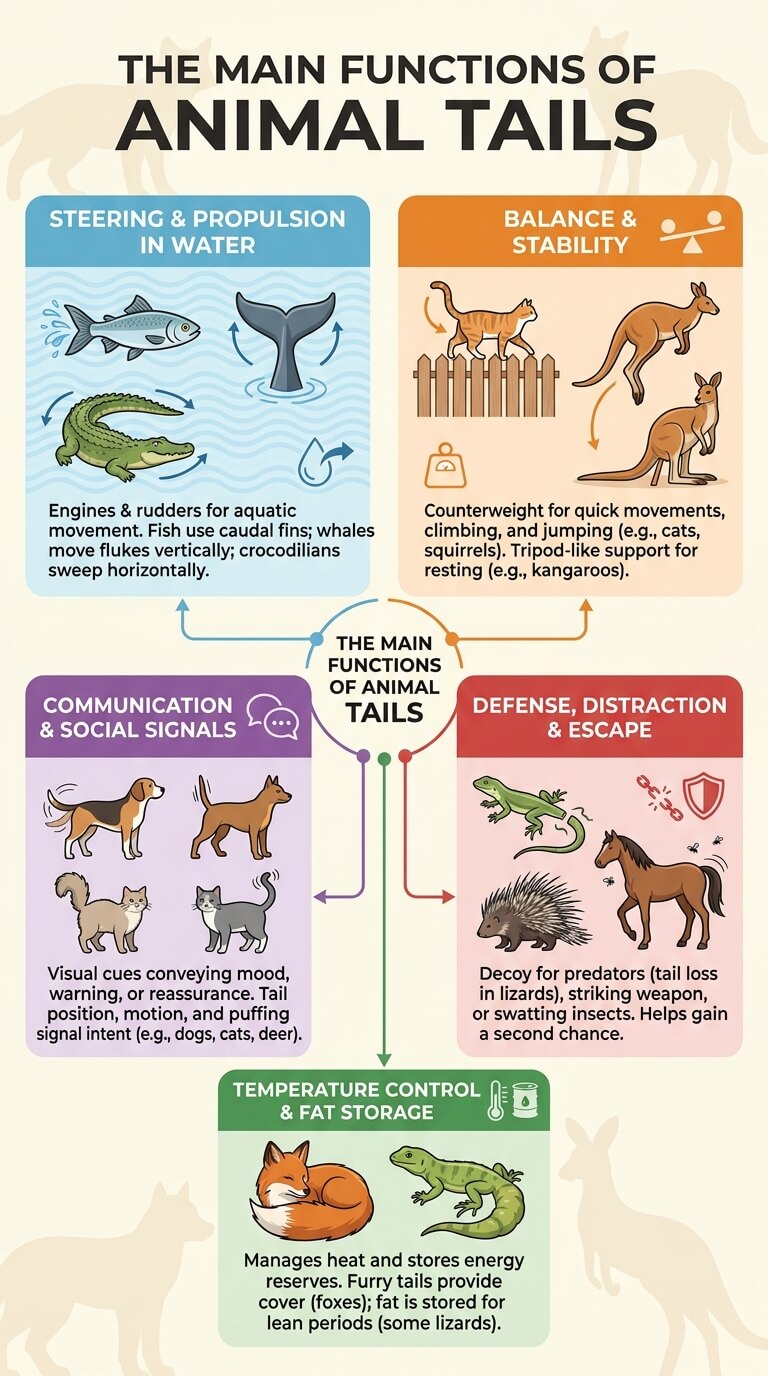 The Main Functions of Animal Tails