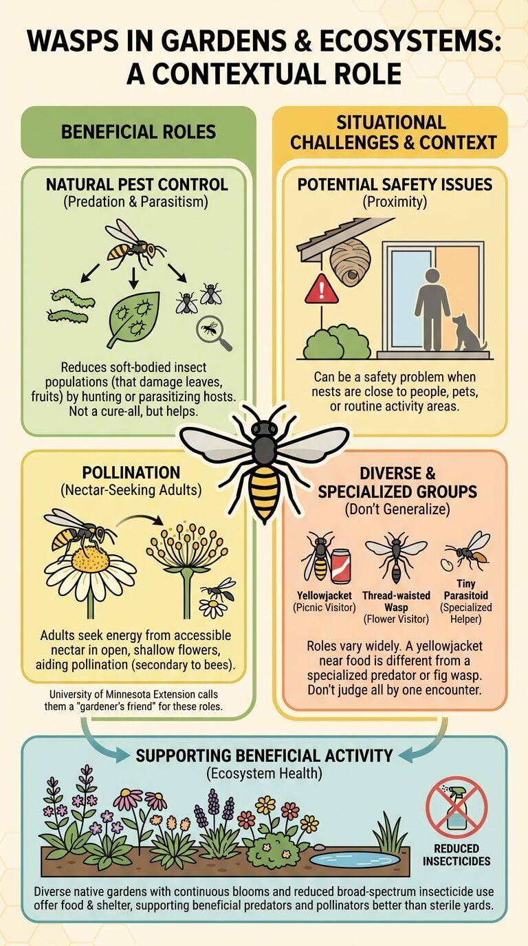 Wasps in Gardens and Ecosystems