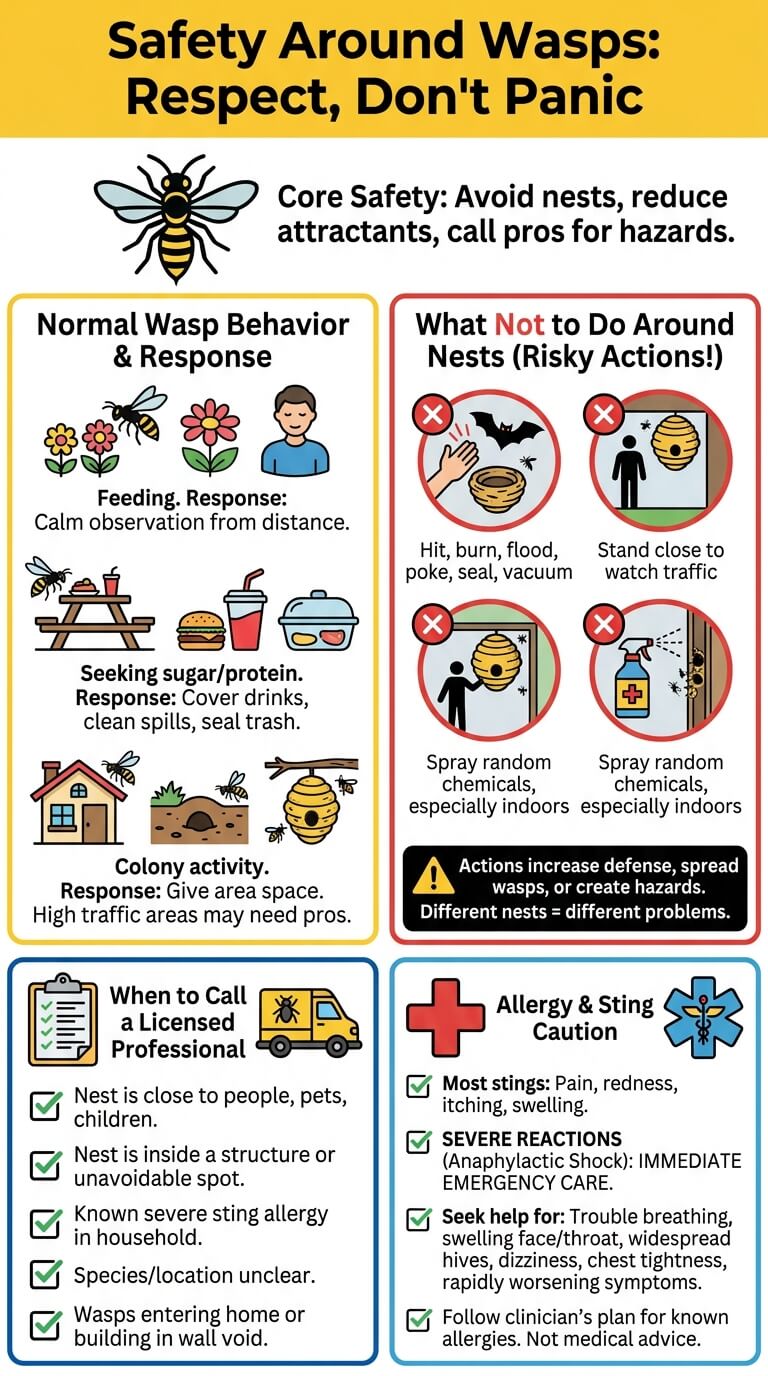Safety Around Wasps