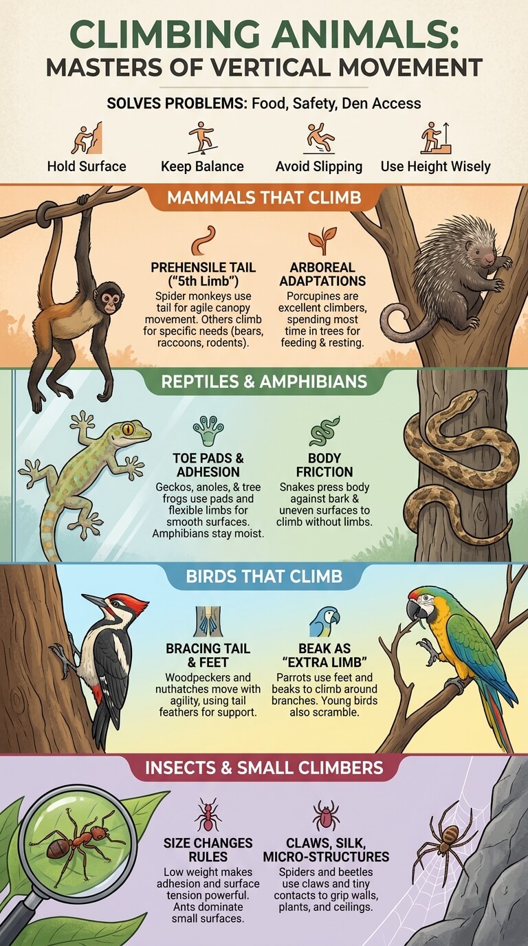 Climbing Animals by Group