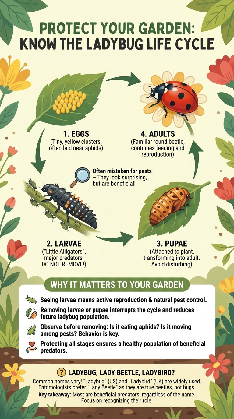 Ladybug Life Cycle and Identification