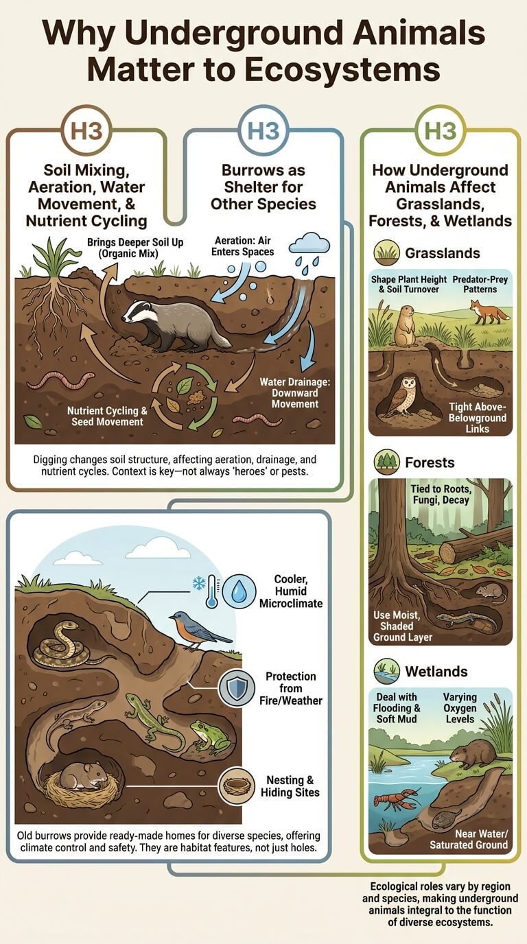 Why Underground Animals Matter to Ecosystems