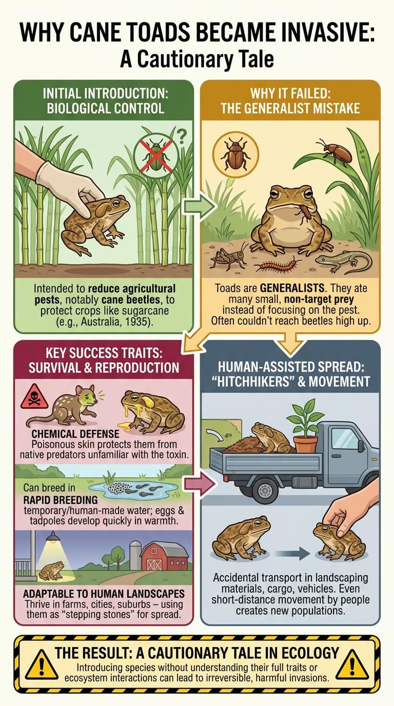 Why Cane Toads Became Invasive