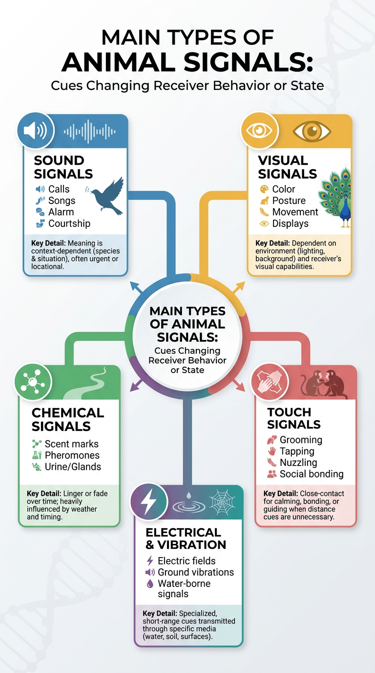 Animal Communication: How Animals Send Signals infographic